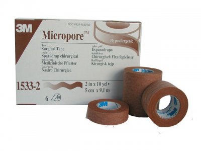 Micropore Beige 2,5cm x 9,1m 12/FP