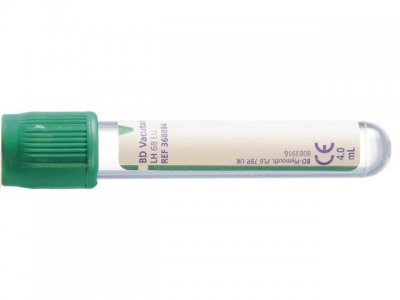 Provrör Grön Li-Hep 4/5ml 100/FP