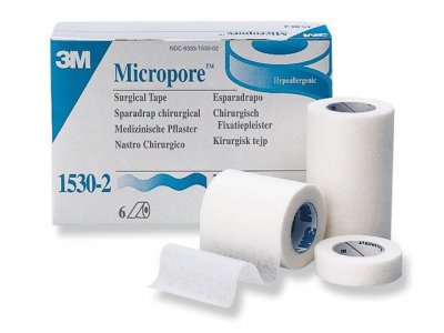 Micropore Vit u hållare 1,2cmx9,1m 24/FP