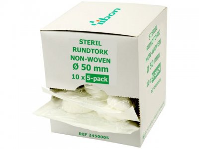 Rundtork NW steril 5-p 50mm 50/FP
