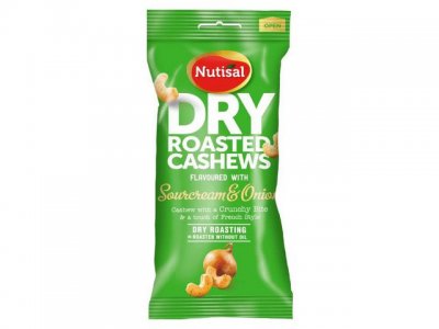 Nötter NUTISAL Roasted Cashews S&O 60g