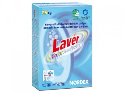 Tvättmedel LAVÉR Color Sens 1,9 kg