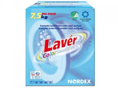 Tvättmedel Lavér Color Sensitive 7,5kg