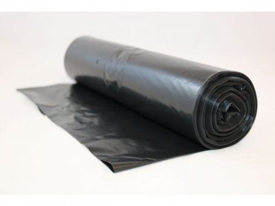 Plastsäck LD 125l 40my svart 25/RL