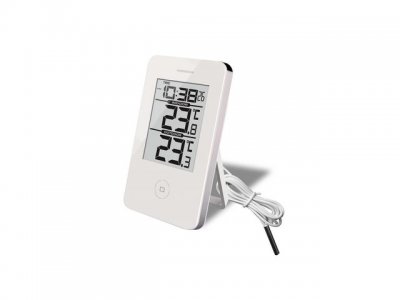 Termometer TF inne/ute digital + klocka