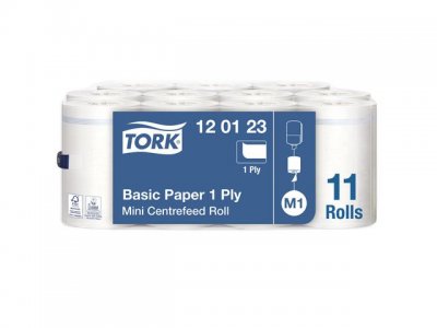 Torkrulle TORK Uni M1 1-lag vit 120m