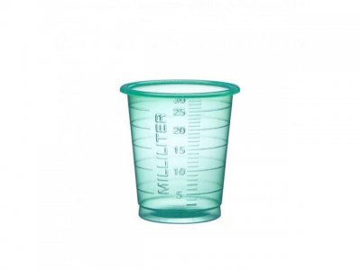 Medicinbägare Eco 30ml smal grön 90/FP