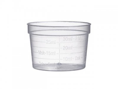 Medicinbägare bred klar frukost30ml50/FP
