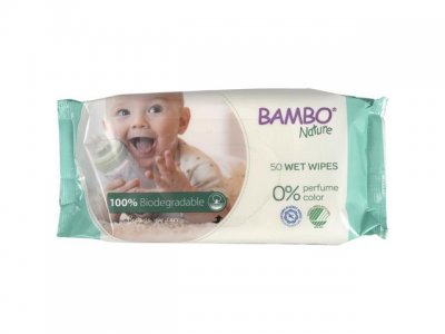 Våtservett BAMBO komposterbar 50/FP