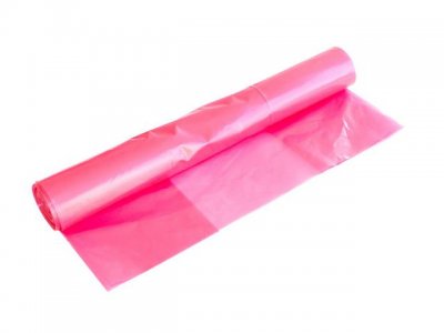 Plastsäck ESD LDPE 125L 50my Rosa 10/RL