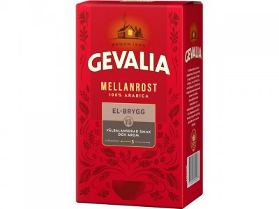 Kaffe GEVALIA Mellanrost E-brygg 450g