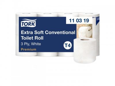 Toalettpapper TORK Pre T4 3-lag 8/FP