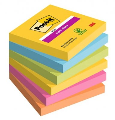 Notisar Post-it Super Sticky Carnival 76x76mm